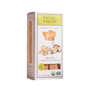 Rustic Bakery Organic Sourdough Crackers Sweet Onion & Cream